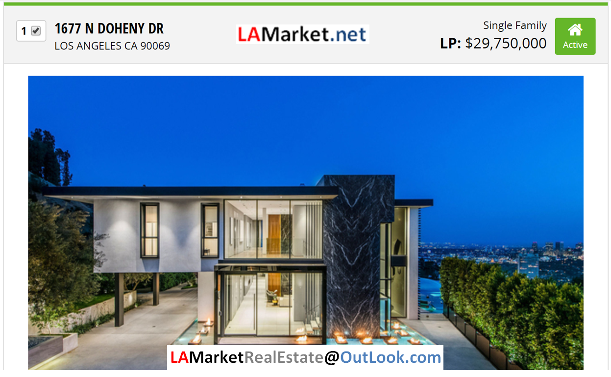 1677 N DOHENY DR LOS ANGELES CA 90069 Selected by Ehsan Torabi Los Angeles Real Estate Advisor, Broker and The Real Estate Analyst for Los Angeles Homes